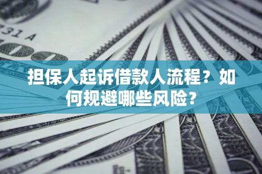 北京担保人起诉借款人流程？如何规避哪些风险？